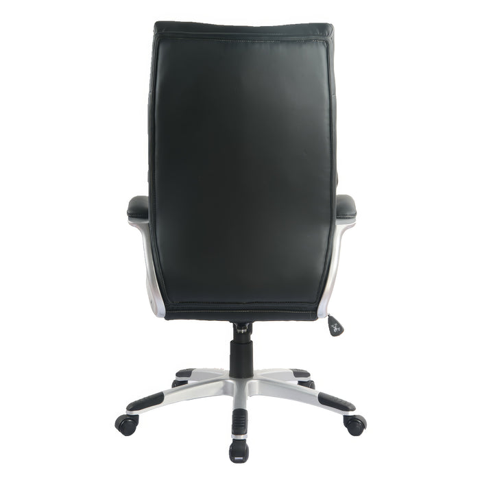 Tygerclaw 26\" Executive High Back PU Leather Office Chair - Black