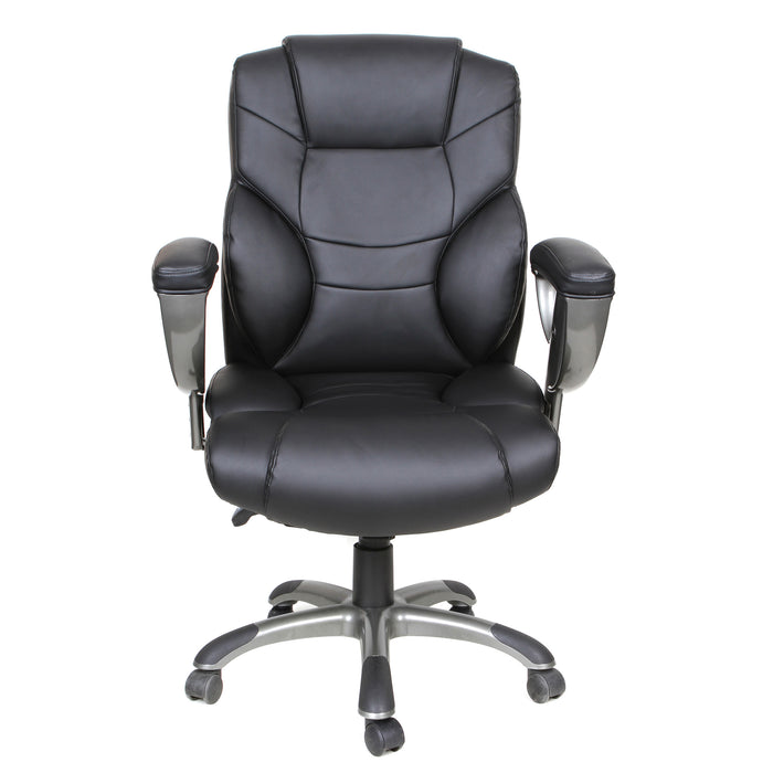 Tygerclaw Executive High Back Bonded Leather Office Chair - Grey