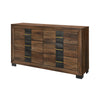 Titanium Bedroom 6-Drawer Dresser, 58.5"W x 34.1"H – Brown | Commode de chambre à coucher Titanium de 58,5 po (L) x 34,1 po (H) à 6 tiroirs - brune