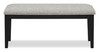 Trove Dining Bench with Padded Seat, 42”W - Black