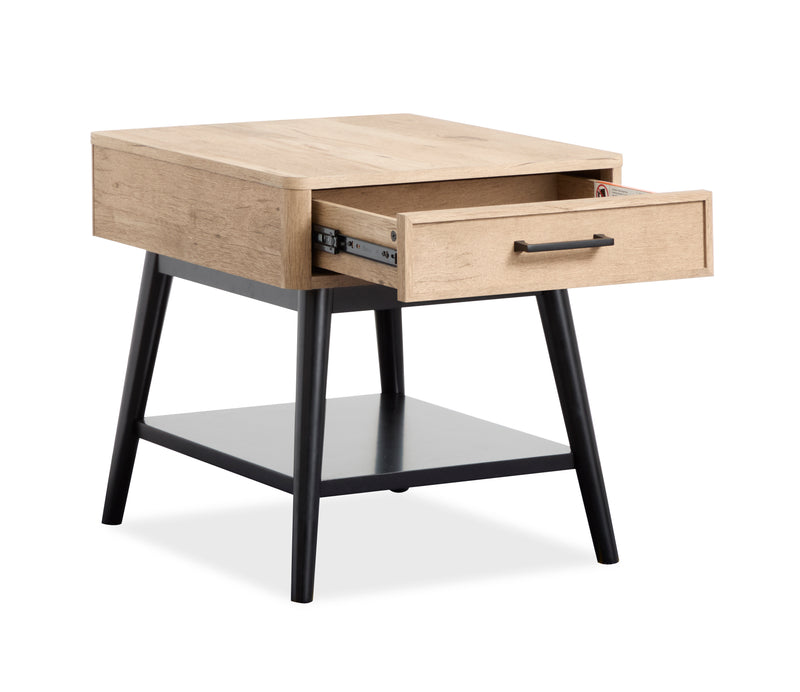 Tyssen 22\" End Table with Storage - Driftwood