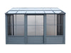 Gazebo Penguin Florence - Wall Mounted Solarium 8x12 Polycarbonate Roof