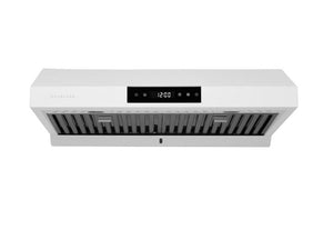 Hauslane 30-Inch Under Cabinet Matte White Range Hood - UC-PS18WHT-30