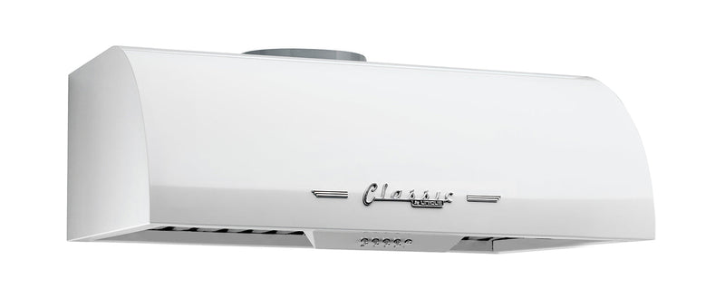 Classic Retro by Unique 24-Inch Under Cabinet Range Hood - UGP-24CR RH W