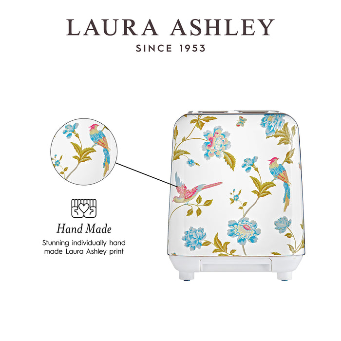 Laura Ashley Stainless Steel 2-Slice Elveden White Toaster - VQ-SBT582-LAEW-CA