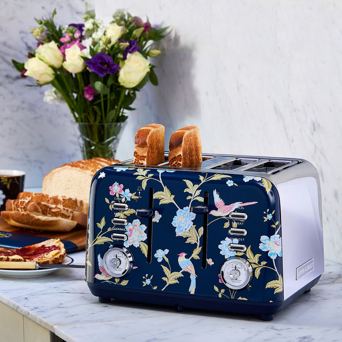 Laura Ashley 4-Slice Elveden Navy Toaster - VQ_SBT583-LAN-CA