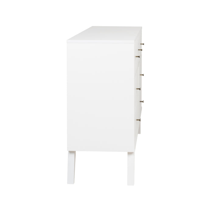 Milo 7-Drawer Dresser - White
