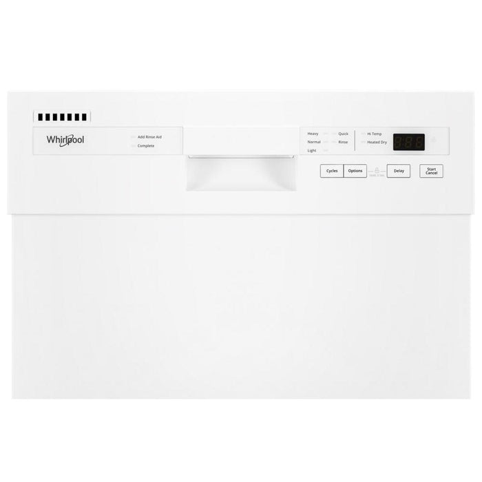 Whirlpool 18\" 50 dBA Built-In Front-Control Dishwasher - White - WDPS5118PW