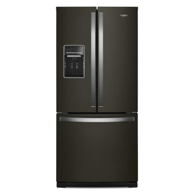 Whirlpool 30" 20 Cu. Ft. French-Door Refrigerator - Black Stainless - WRF560SEHV | Réfrigérateur Whirlpool de 20 pi³ et de 30 po à portes françaises - acier inoxydable noir - WRF560SE…