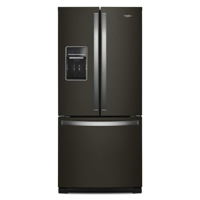 Whirlpool 30\" 20 Cu. Ft. French-Door Refrigerator - Black Stainless - WRF560SEHV