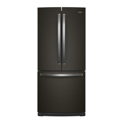 Whirlpool 30" 20 Cu. Ft. French-Door Refrigerator - Black Stainless - WRF560SMHV | Réfrigérateur Whirlpool de 20 pi³ et de 30 po à portes françaises - acier inoxydable noir - WRF560SM…