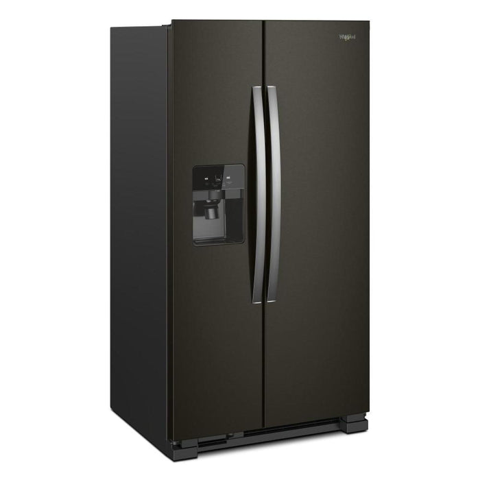 Whirlpool 36\" 25 Cu. Ft. Side-by-Side Refrigerator - Black Stainless - WRS555SIHV