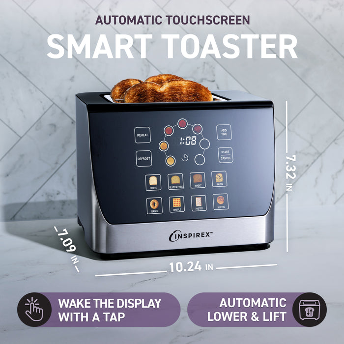 Inspirex Interactive Touchscreen Stainless Steel Automatic Toaster - XTOSAT2SS6A