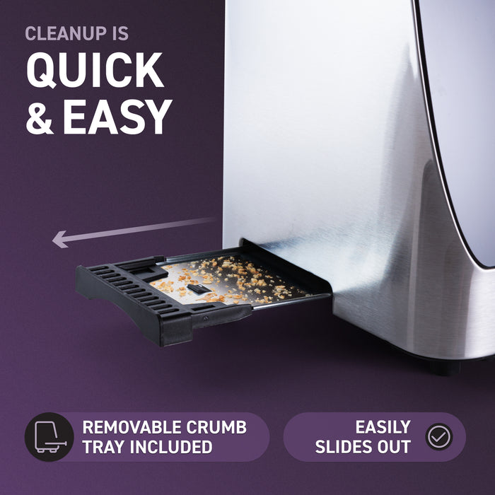 Inspirex Interactive Touchscreen Stainless Steel Automatic Toaster - XTOSAT2SS6A