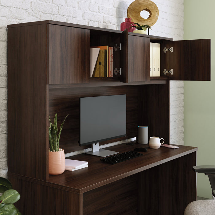 Affirm 59.06\" Commercial Grade Hutchwith 2 Storage Cabinets - Noble Elm