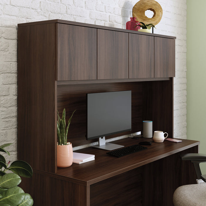 Affirm 59.06\" Commercial Grade Hutchwith 2 Storage Cabinets - Noble Elm