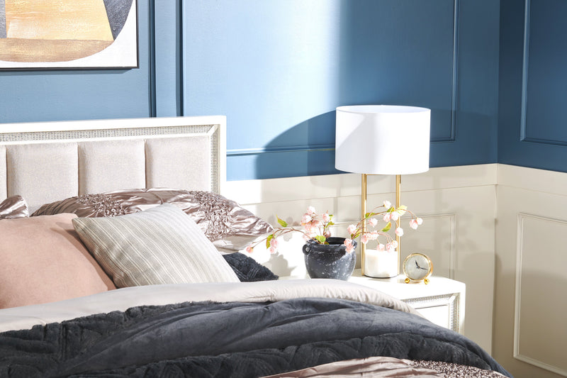 Alexis 26\" Antiqued-Brass and Stone Table Lamp