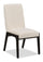 ["Alma Dining Chair with Boucle Fabric - Charcoal Black & White"]