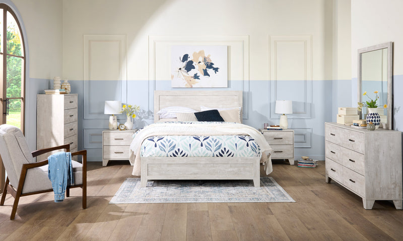 Ceramic 10\" Half Circles Vase - Ivory