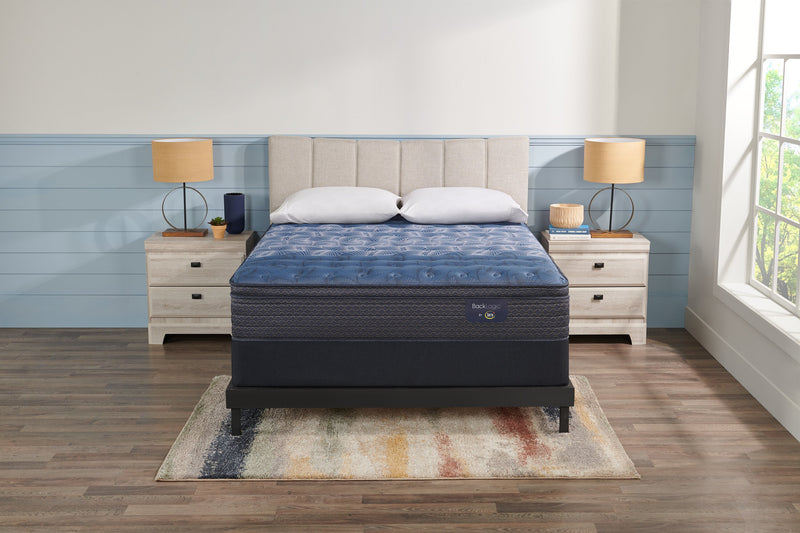 Serta Back Logic 1.1 Eurotop Medium Queen Mattress Set