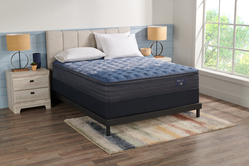 Serta Back Logic 1.1 Eurotop Medium Queen Mattress Set