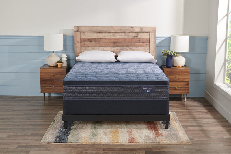 Serta Back Logic 2.0 Eurotop Firm Twin Mattress Set