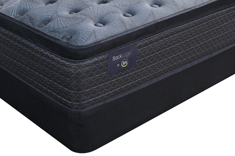 Serta Back Logic 2.0 Eurotop Firm Twin Mattress Set