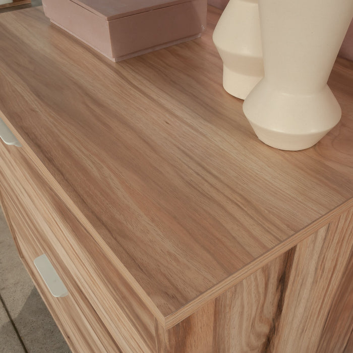 Bergen Circle 30.35\" Commercial Grade 2-Drawer Filing Cabinet - Natural Wood 