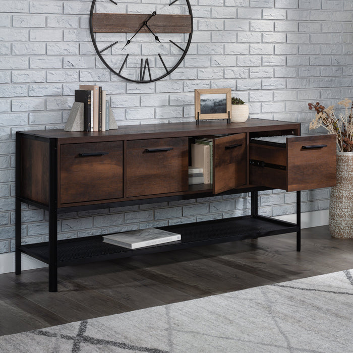 Briarbrook 64.02\" Commercial Grade Office Credenza with 2-Drawers & Cabinets - Brown