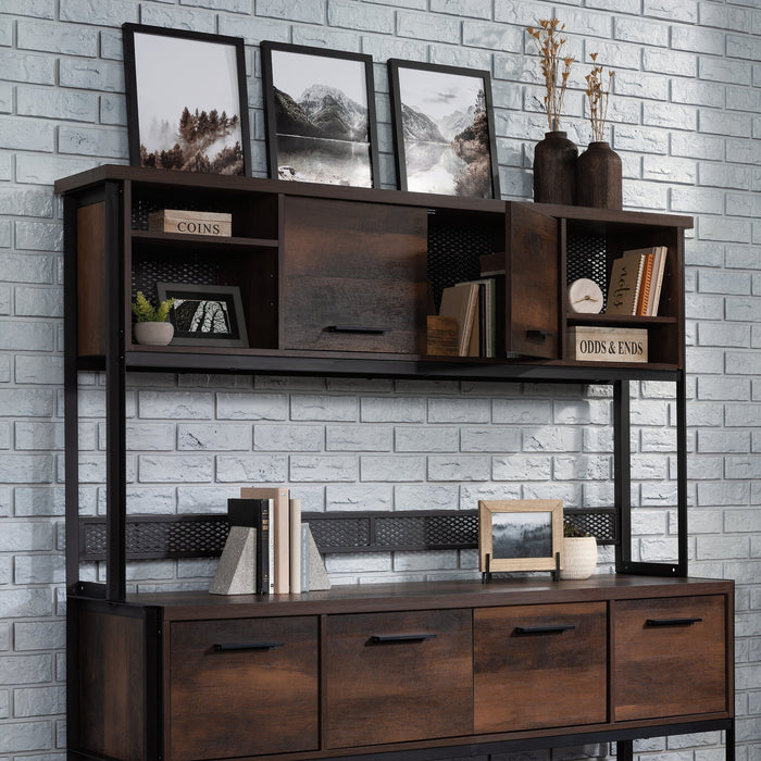 Briarbrook 64.57\" Commercial Grade Large Hutch with Cubbyholes - Brown