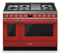 Smeg Portofino 6 Cu. Ft. Double Oven Dual Fuel Range - CPF48UGMR