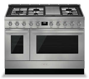 Smeg Portofino 6 Cu. Ft. Double Oven Dual Fuel Range - CPF48UGMX