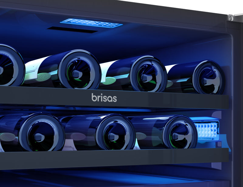 Brisas by Zephyr 24\"  Beverage Cooler with 8-Bottle Single Zone - Stainless Steel - BBV24C01AG