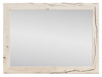 Derekson Bedroom Dresser Mirror - Rustic White 