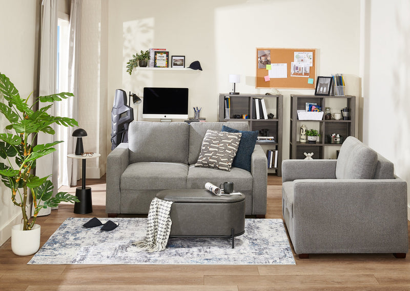 Nevan 14\" Accent Table with White Sintered Stone Top - Black