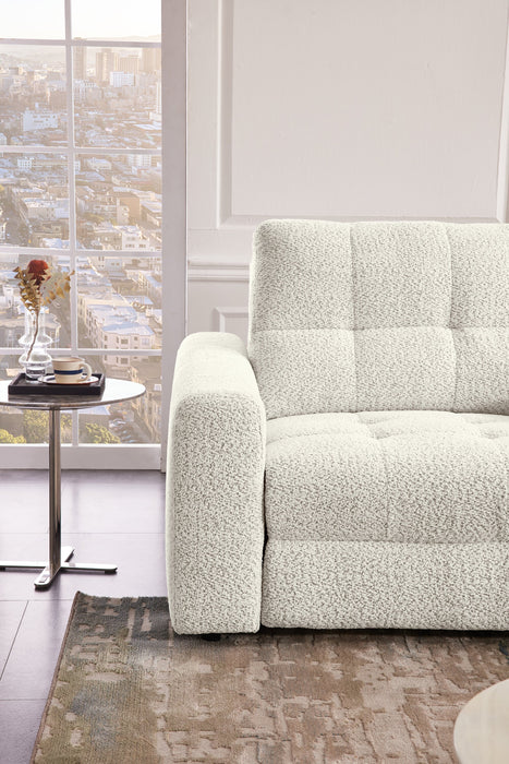 Scott Living Elevate Modular 4-Piece Chenille Fabric Power Sliding Sectional with Two Storage Chaises - Beige