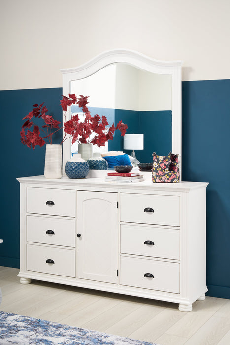 Ella Bedroom Dresser Mirror - White