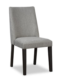 Emery Dining Chair with Polyester Fabric - Charcoal 