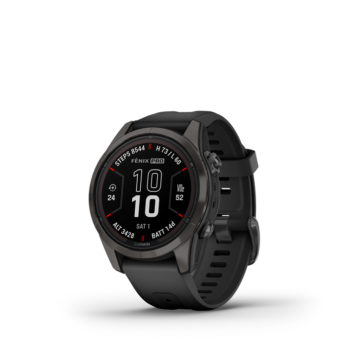 Garmin Fenix® 7s Pro Gps Smartwatch - Health Monitoring With Solar Charging, 42mm - Carbon Gray