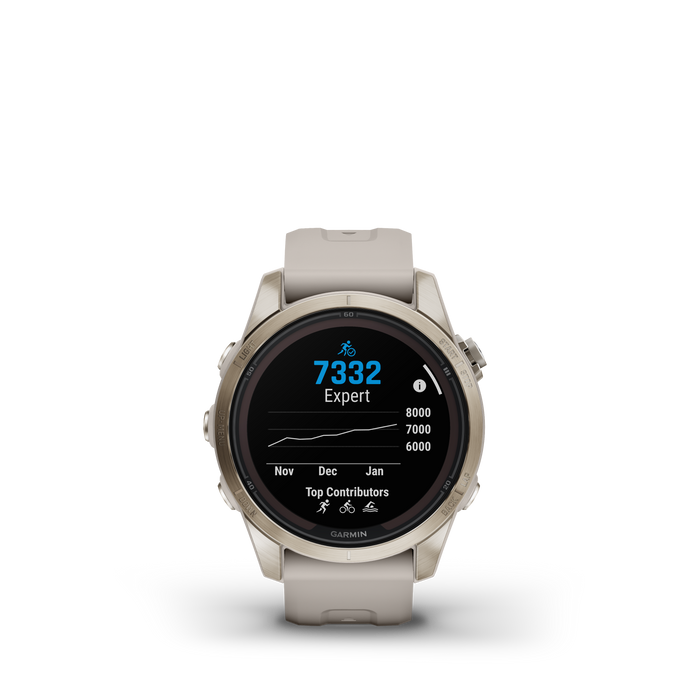Garmin Fenix® 7s Pro Gps Smartwatch - Health Monitoring With Solar Charging, 42mm - Soft Gold
