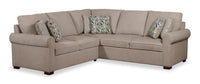 Haven 2-Piece Right-Facing Chenille Sectional - Taupe 