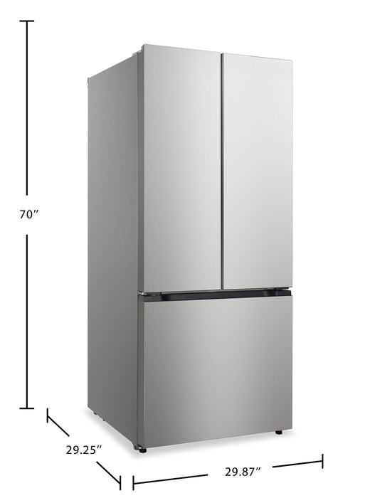 Hamilton Beach 17.7 Cu. Ft. French Door Refrigerator – Silver - HBF1772-NL 