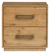 Scott Living Henri Bedside 2-Drawer Nightstand with USB Ports, 26