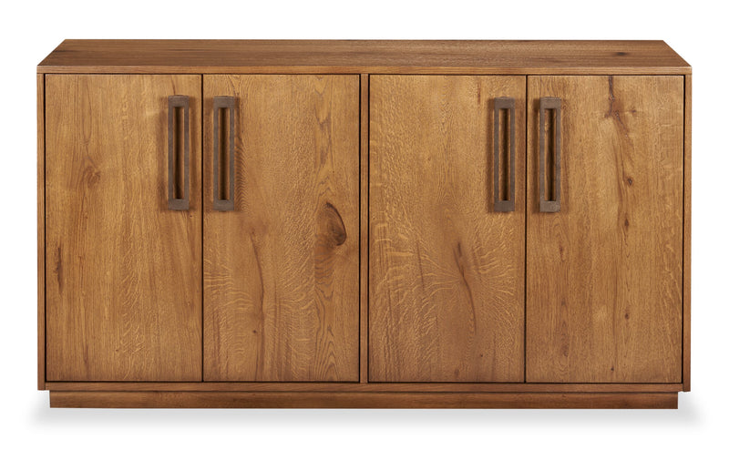 Scott Living Henri Dining Sever with Storage, Wood, 60\"W - Brown