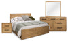 Scott Living Henri 6pc Bedroom Set with Bed, Dresser, Mirror & Nightstand, Wood, Brown - Queen Size