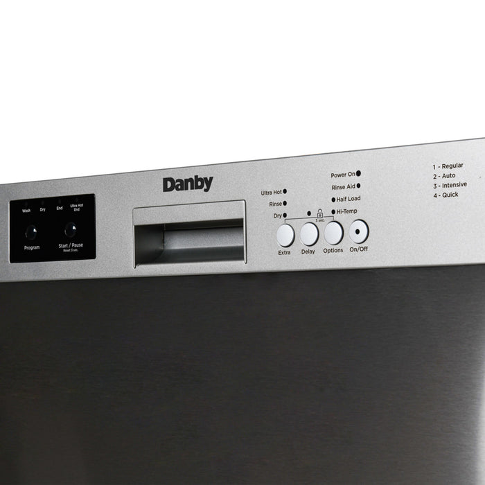 Danby 24″ Built in Dishwasher - Stainless Steel - DDW2400ESS