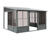 Gazebo Penguin Florence - Wall Mounted Solarium 8x16 Metal Roof