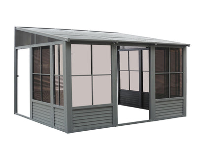 Gazebo Penguin Florence - Wall Mounted Solarium 8x16 Metal Roof|Gazebo Penguin Florence - Solarium mural 8x16 Toit d'acier