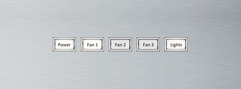 Brisas by Zephyr  30\" Curved Glass Range Hood - Stainless Steel - BML-E30CG