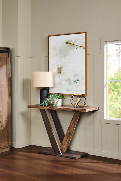 Kinsley 47.25\" Modern Sofa Table - Dark Brown Wood